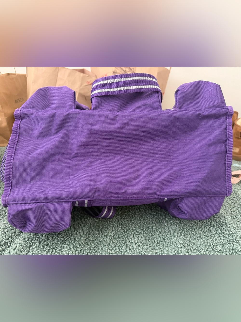 thirty-one Purple Canvas Tote with White-Trim Handles - Picture 8 of 11